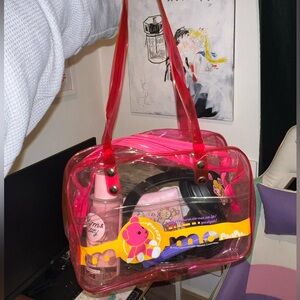 Y2k clear hand bag